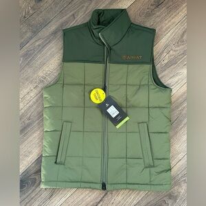 Ariat Men's Quilted Crius Northern Loden/Duffle Bag Green Conceal Vest‎